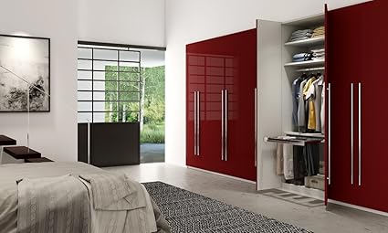 Glossy Finish Wall Wardrobe Amazon In Home Kitchen