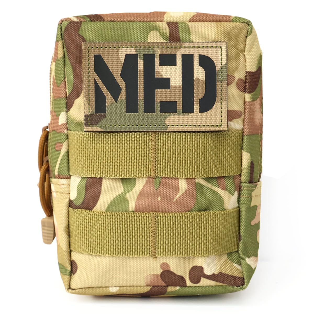 RALSPEC Camouflage MOLLE Pouch with Medic Patch Camo Tactical Utility Admin Tool Belt Bag Army Military MED EDC