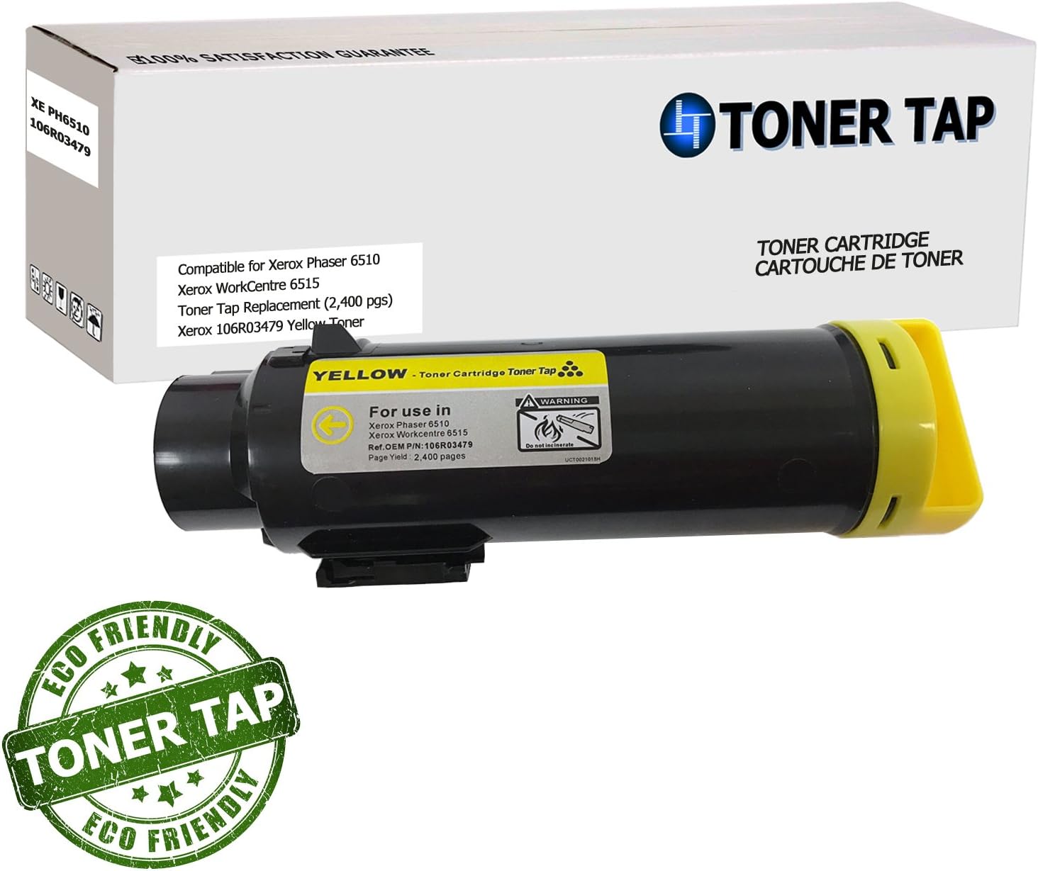Toner Tap for Xerox Phaser 6510, WorkCentre 6515 Compatible Toner Replacement High Yield (5 Pack, 2 Black, 1 CMY): Electronics