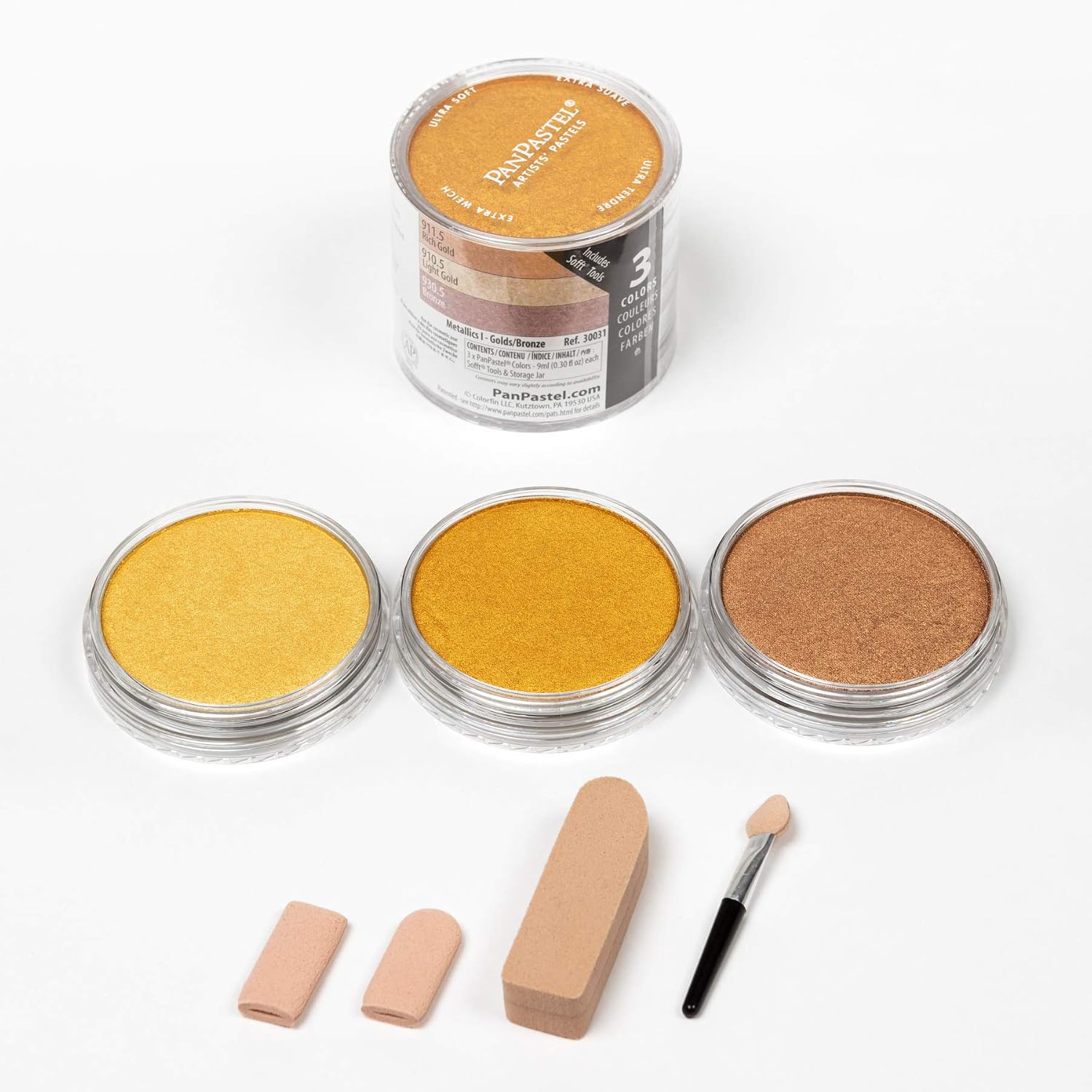 PanPastel Set of 3 Pastel Paints Set de 3 couleurs Métalliques I, 1 count (Pack of 3) - Image 3