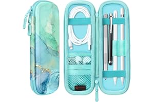 Fintie Holder Case for Apple Pencil Pro, Apple Pencil (USB-C) & Apple Pencil (1st / 2nd Gen), PU Leather Carrying Bag Sleeve 