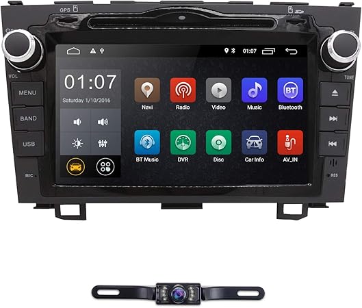 Amazon Com Hizpo Android 10 Car Radio For Honda Crv Cr V 2007 2008 2009 2010 2011 8 Inch Dvd Player Wifi Gps Navigation Stereo Bluetooth Camera Gps Navigation