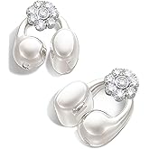 King Lucky i121 Open Ear Clip On Earbuds Wireless Bluetooth Ear Clip Headphones with Mic,Noise Cancelling, Waterproof IPX4,for Small Ears,Perfect for Running,Sports,Glasses Wearers (02-White)