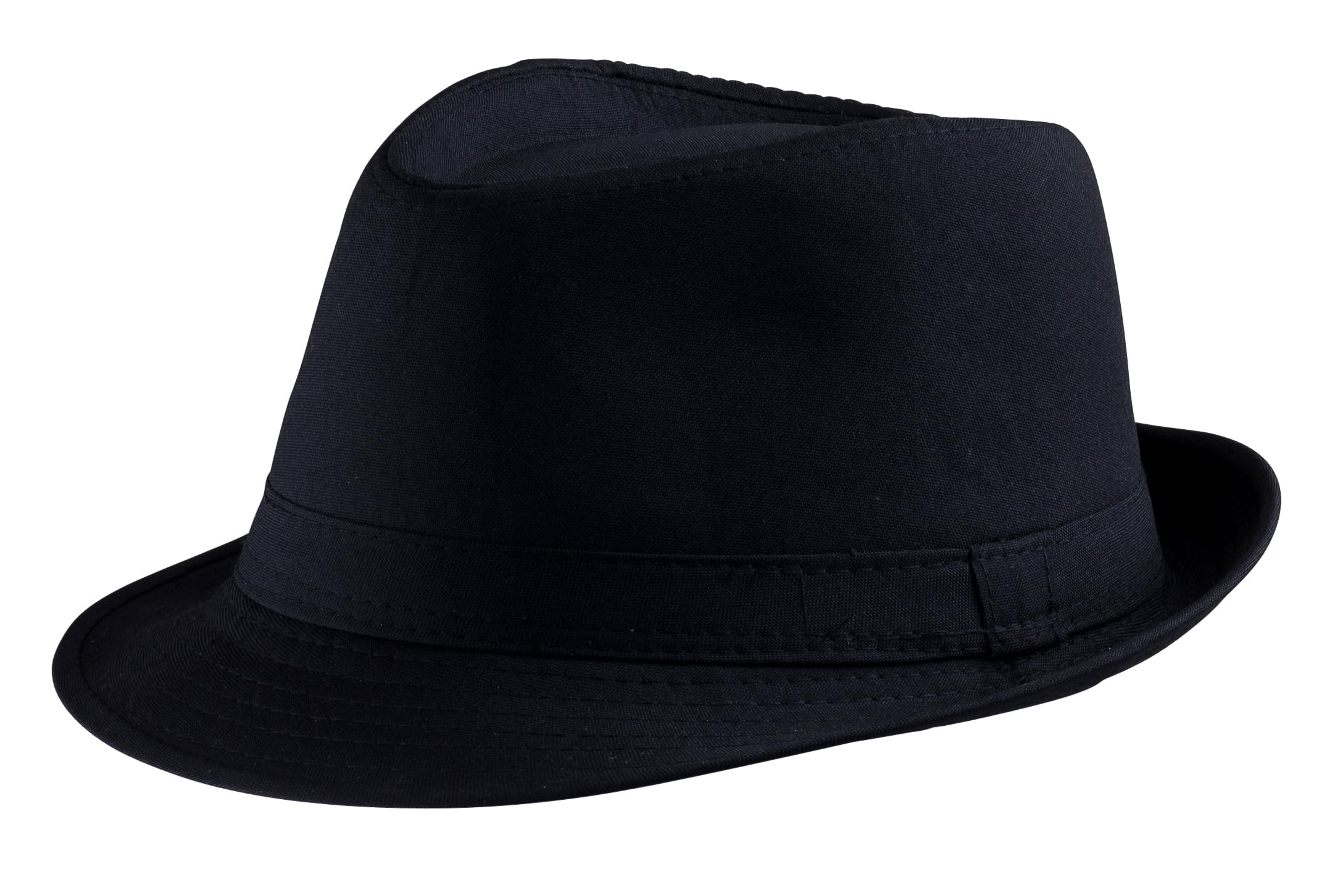 Dress Up America Black Fedora Hat Adults(Size: One Size)