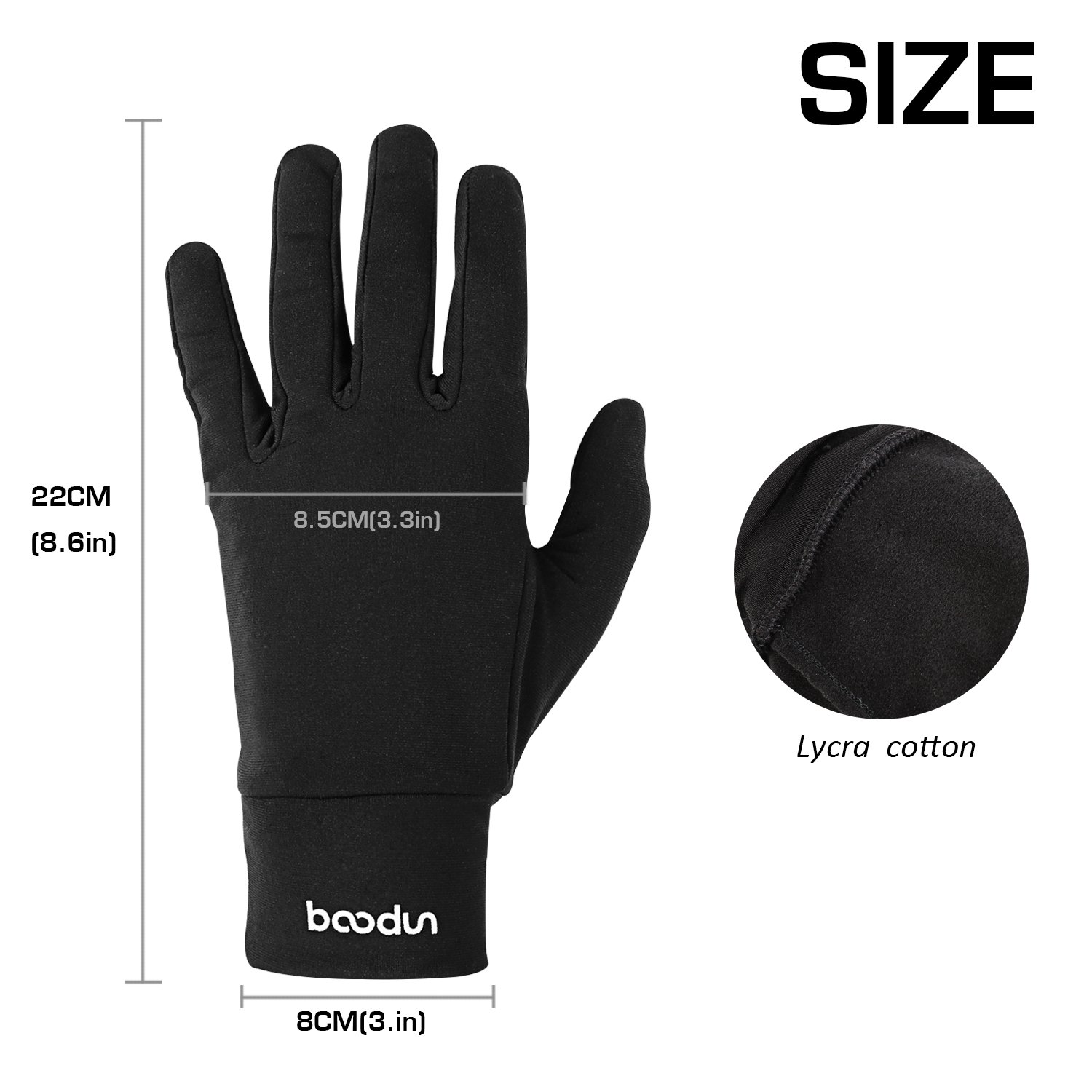 Non-Slip Touchscreen Gloves - Monstleo Mens&Womens Winter Warm Glove for Skiing/SnowBoard/Driving/Cycling (Black, M)