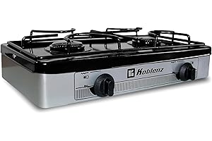 Koblenz PSK-200S 2-Burner Gas Stove, Silver