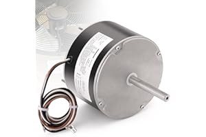 A-DCWMOOL 5KCP29ECA033S Condenser Fan Motor 1/6 HP, 208-230V, 1075 RPM Compatible with GE & Genteq Models, Including 5KCP39BGP870S