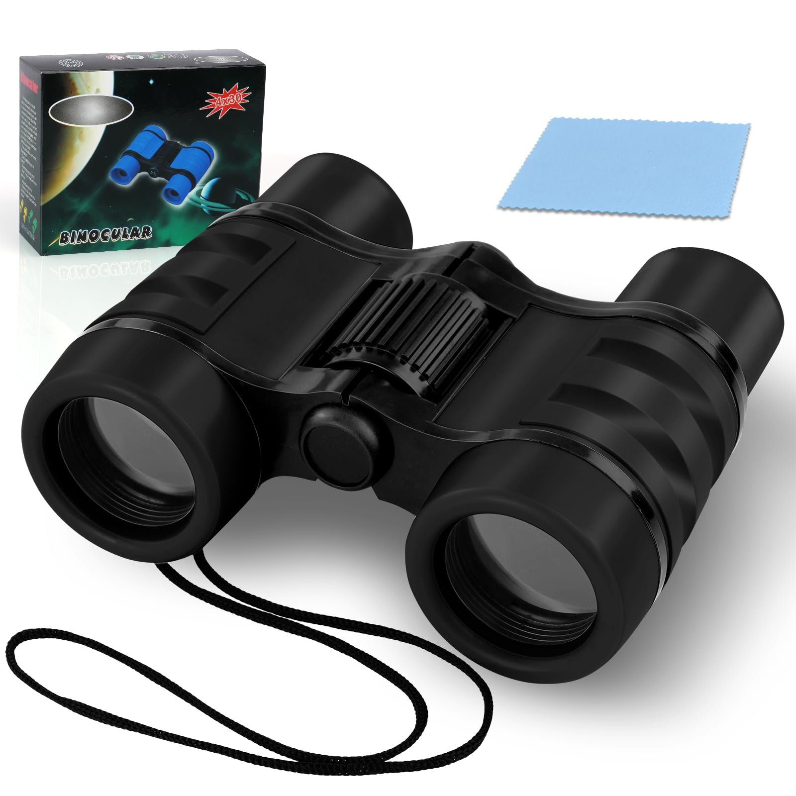 OSDUE Kids Telescope - 4x30 High Resolution Binoculars for Kids' Educational Learning and Outdoor Sports Play, Gifts for Age 3-12 Boys and Girls