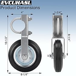 Gate Wheel Supporting Metal Swing Gate with
