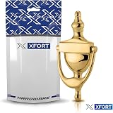 XFORT Traditional Door Knocker Polished Brass Victorian Urn Front Door Knocker view 8