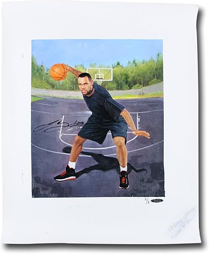 lebron james autographed ball