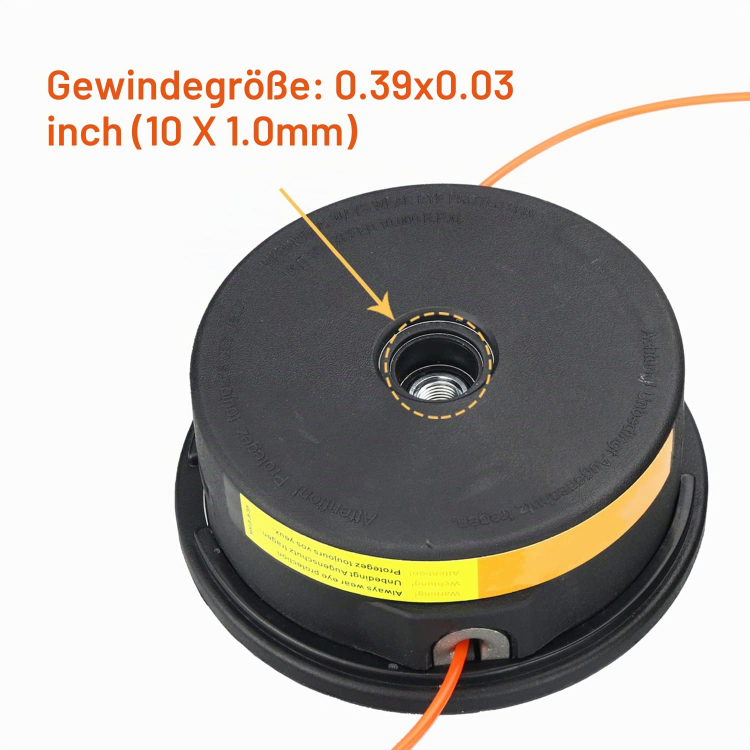YOUSHARES Mähkopf Fadenkopf für Stihl Autocut 25-2 M10x1.0 4002-710-2108 Motorsense Passt Stihl FS, KM, FR Serie Ersatzteile Rasentrimmer Freischneider Kopf Trimmer Head 3