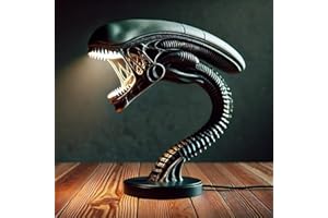 Asixxsix Xenomorph Alien Desk Lamp, Decorative Lamp Holder, Unique Creature Sculpture LED Desk with Handcrafted Details for L
