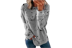 Zxrwany Oversized Sweatshirt For Women,Women'S Casual Striped Print Long Sleeve Shirt Pullover Loose Tops Blouse Trendy Shirt