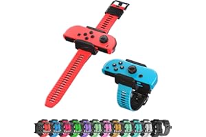 RTTACRTT Silicone Wrist Bands for Just Dance 2024 2023 2022 Switch and for Zumba Burn It Up, Soft Dance Straps Freely Adjustable for Joy Con & Switch OLED Model, 2-Pack for Adults and Children