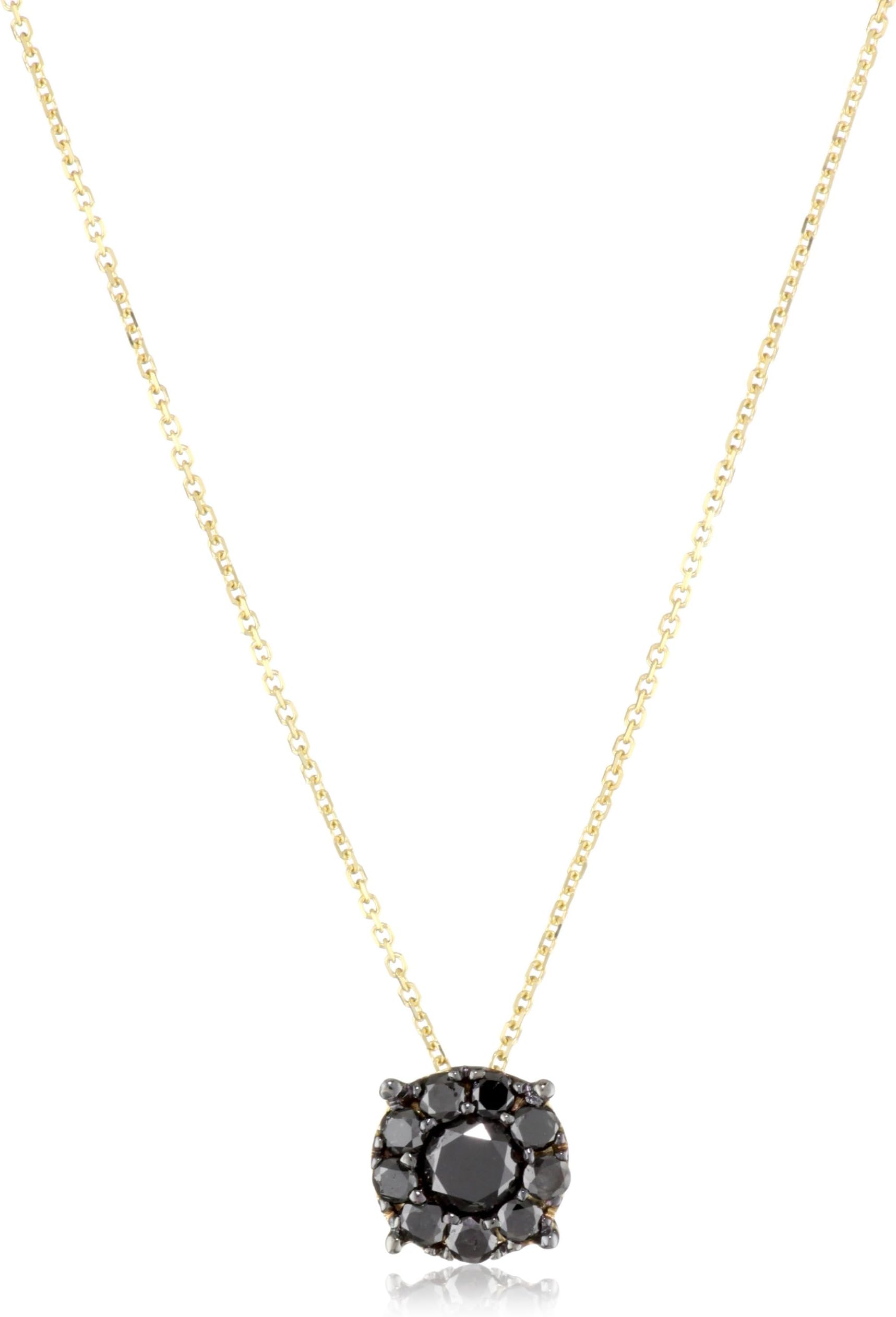 Kalan by Suzanne Kalan Black Diamond Cluster Necklace