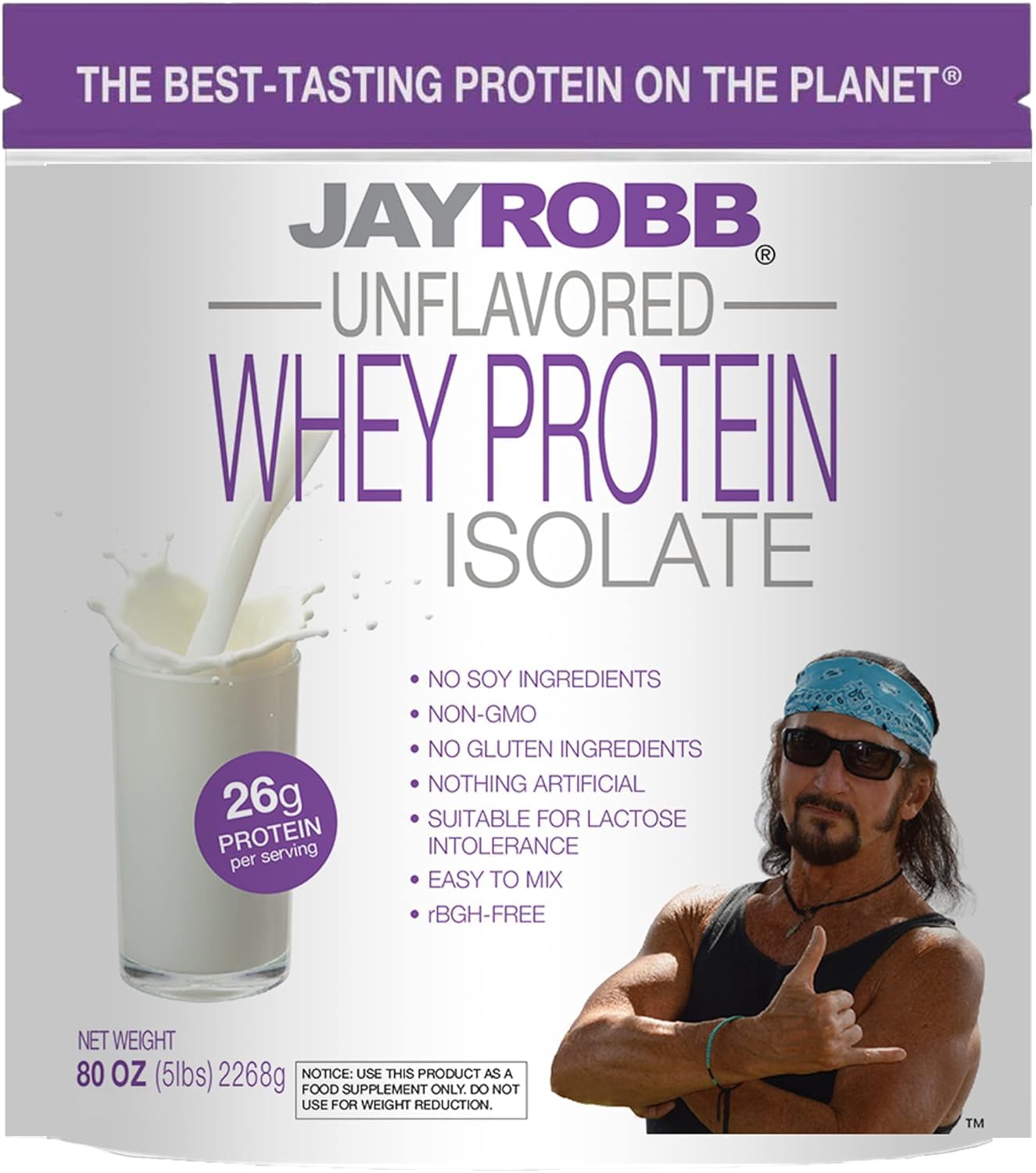 Whey Protein Isolate (Unflavored)