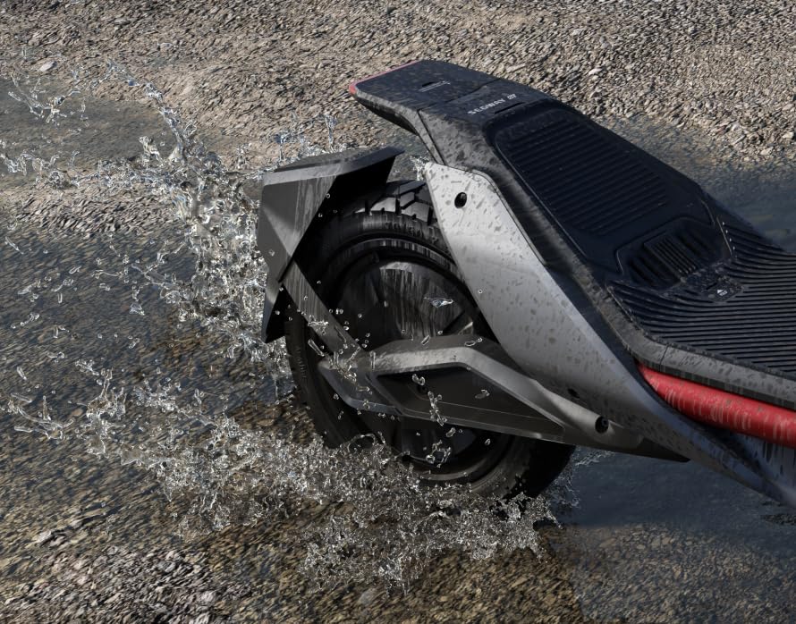 Segway ZT3 Pro D, E-Scooter mit Deutscher Straßenzulassung, 70 km Eco Modus Reichweite, 56km im Sport Modus, Vollfederung, 120 kg Tragkraft, 25% Steigung, Offroad-Reifen, Apple Find My, wasserfest 7