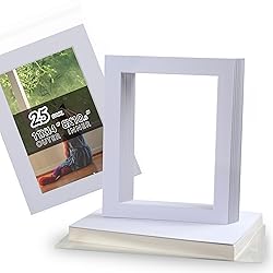 Acid Free 25 Pack 11x14 Pre-Cut Mat Board Show Kit
