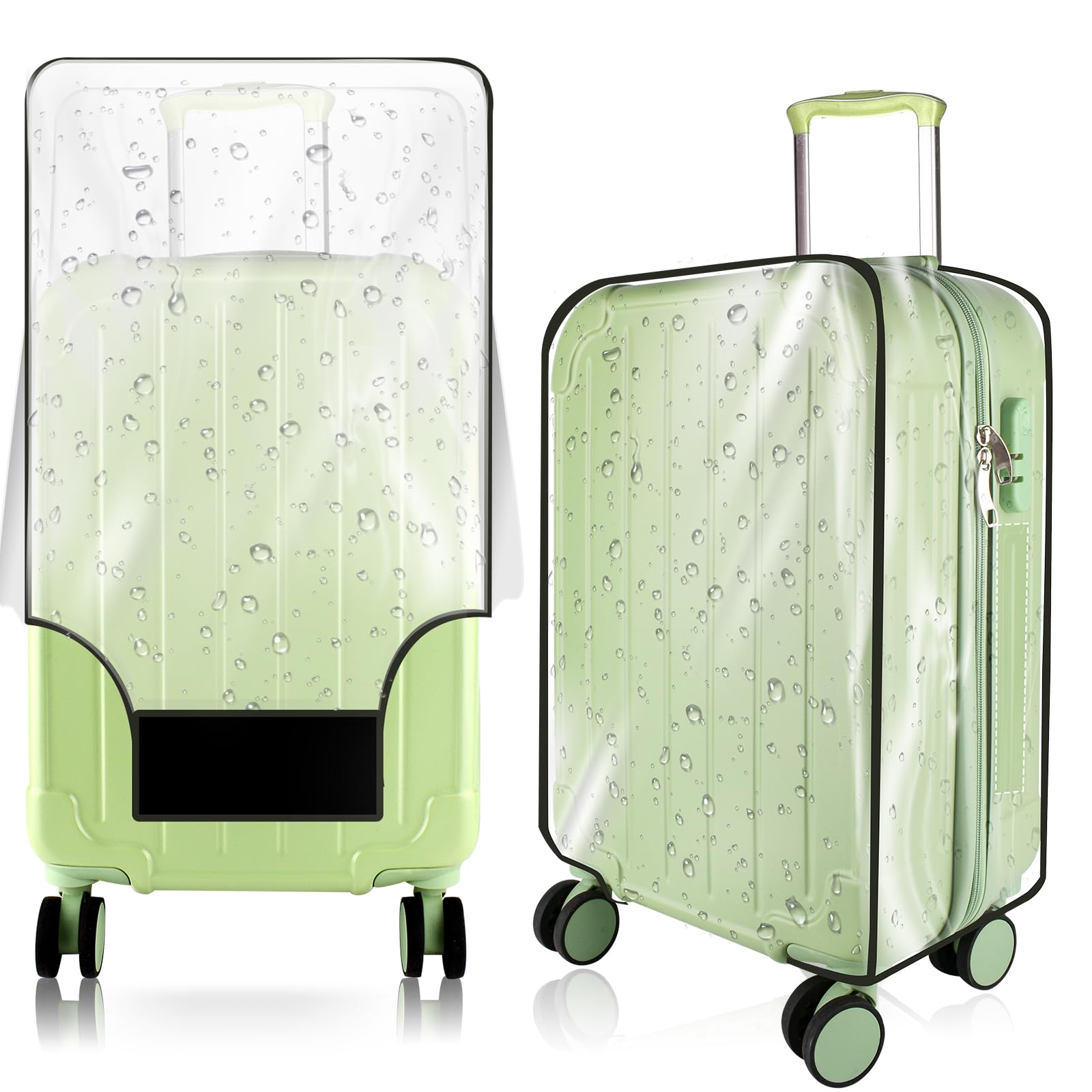 KSSZZCO Thicken Clear Luggage Cover Protector, 24