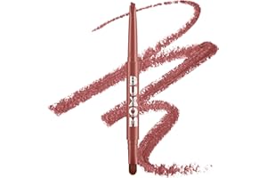 BUXOM Power Line Plumping Lip Liner, Waterproof Retractable Lip Pencil with Peptides & Vitamin E, Matte Finish, Moisturizing,