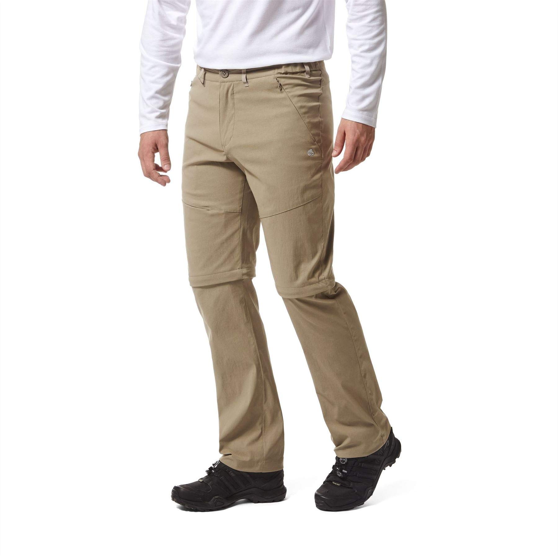 Craghoppers Kiwi PRO II Convertible Mens Trousers - Pebble - 40 - Regular