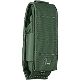 LEATHERMAN, Premium Molle Snap Sheath for Multitools, Made in the USA, Fits 4" and 4.5" Tools, Green, Large