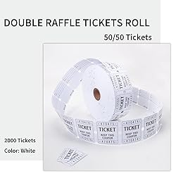 L LIKED Raffle Tickets Double Roll 2000 Tickets