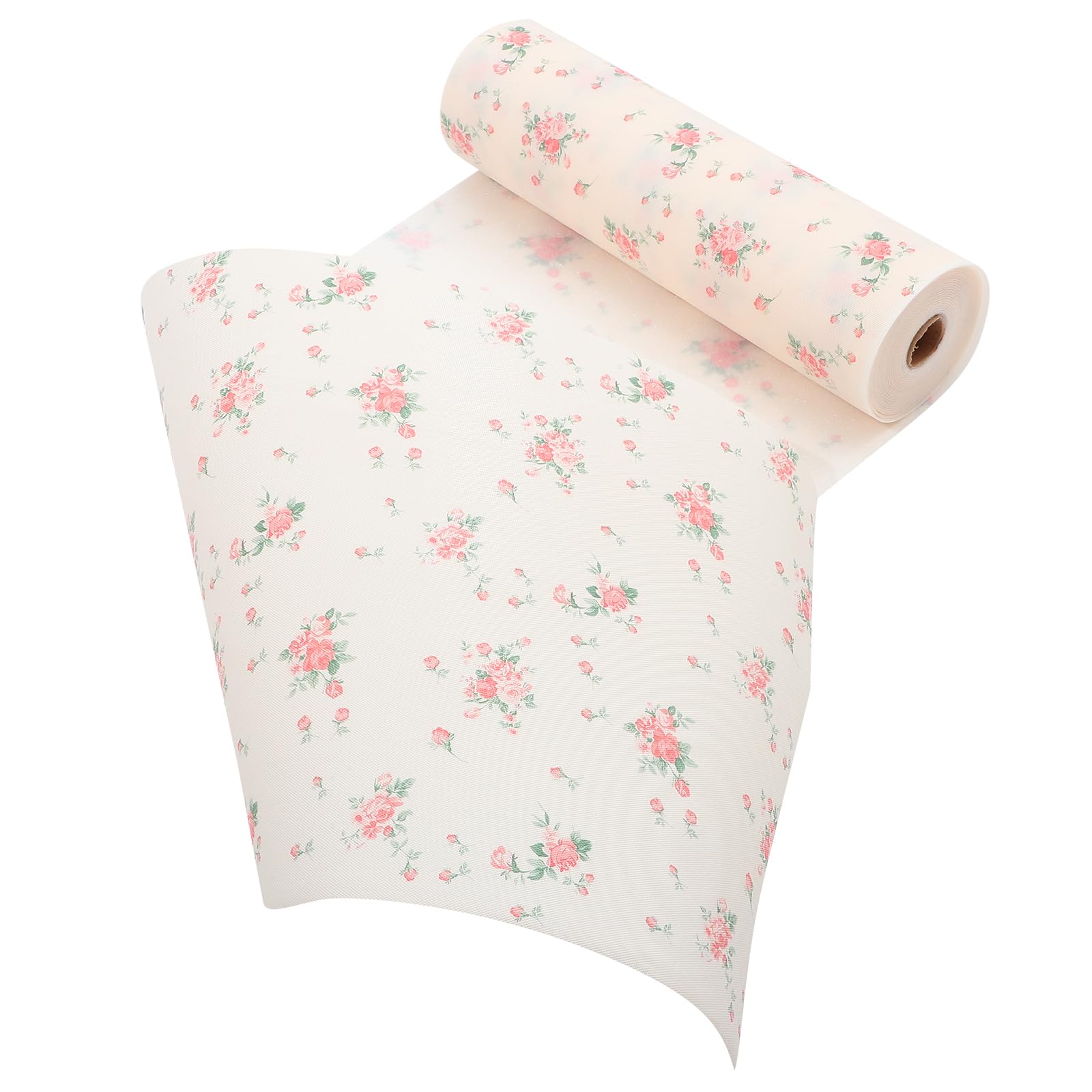 TOPBATHY Waterproof Non-Slip Kitchen Drawer Liner Oil-Proof Protective Mat for Cabinets and Cupboards 196.85X11.81X0.04In