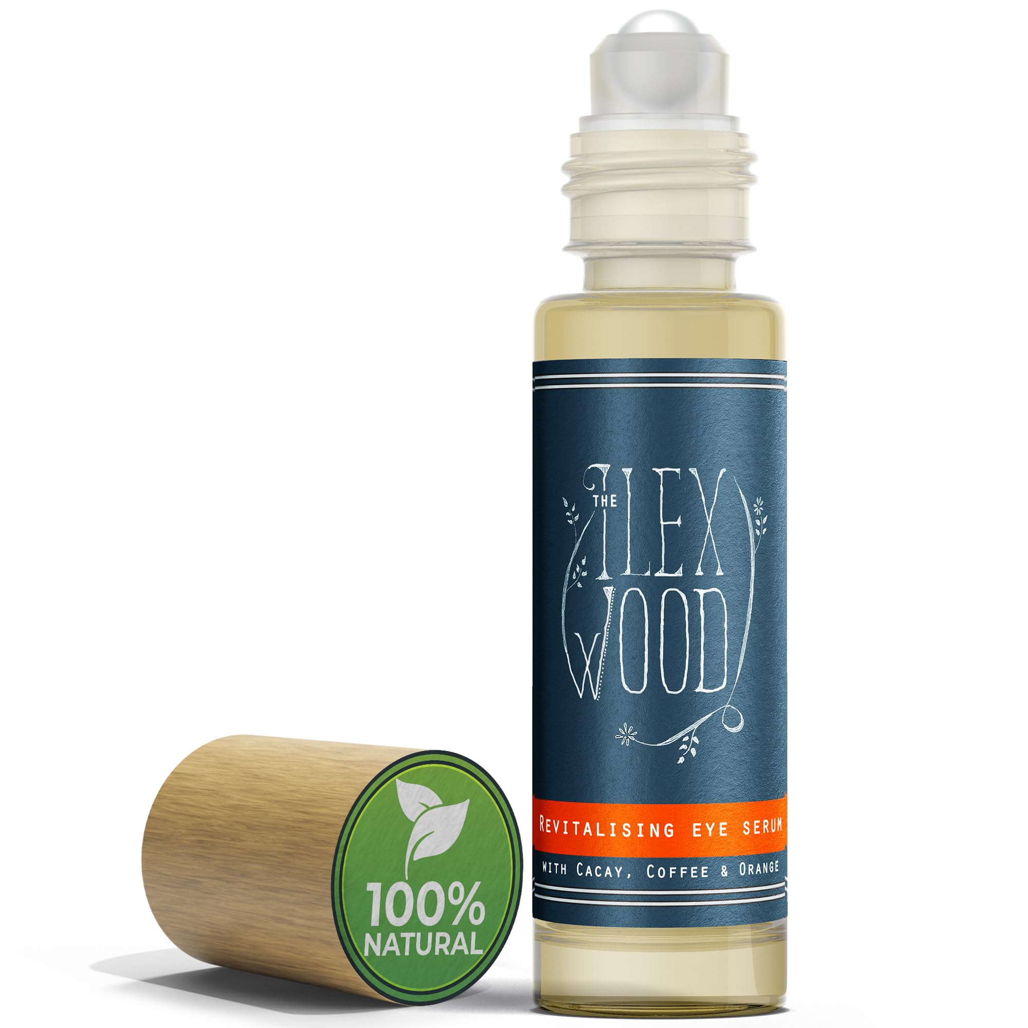The Ilex Wood - Revitalising Eye Serum. An all-natural vegan anti-ageing serum with Cacay Oil, Green Coffee Arabica Oil, Frankincense, Eucalyptus, Thyme, Bergamot & Orange - 10ml — image 1