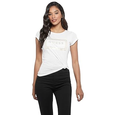GUESS Factory Boe Mesh Logo Graphic Short Sleeve Tee