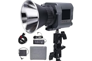 Aputure Amaran 60D S,Amaran 60D COB Daylight LED Video Light,65W 5600k Bluetooth App Control 8 Built-in Lighting Effects DC/AC Power Supply