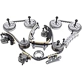 Autoexact 9-0753SVVT Engine Timing Chain Kit w/VVT Sprocket Fit for 2007-2022 2.8L 3.0L 3.2L 3.6L V6 Buick Cadillac Chevy GMC Pontiac Saab Saturn Suzuki Acadia Traverse Allure Enclave Caprice Allure