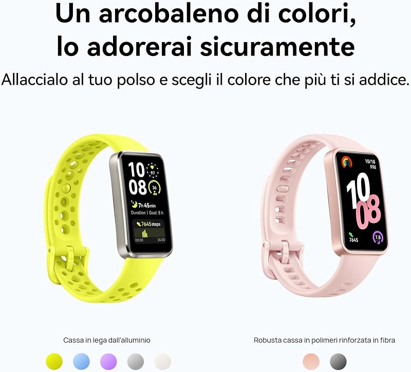 Band 10 Smartwatch, Monitoraggio del Fitness Tramite AI, Rosa