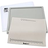 The Beadsmith Treasure Mat Tray and Mat - 11 x 14 Inches - Grey Flocked Tray with Cover - Non-Slip, Rubber Base Mat - Design Board for Jewelry Making