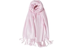 TUSHUSTY Pashmina Feel Shawl Wraps for Women Evening Dresses and Wedding Cover Up Formal Soft Silky Rave Scarf Elegant