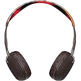 Skullcandy Grind Bluetooth Wireless On-Ear Headphones with Built-In Mic and Remote, Gray/Plaid