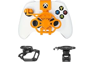 TXW Mini Steering Wheel for X-box One/X-box Series X|S Game Controller,Racing Games Controller Steering Wheel Attachment Accessory for X-box Game Controller (Golden)