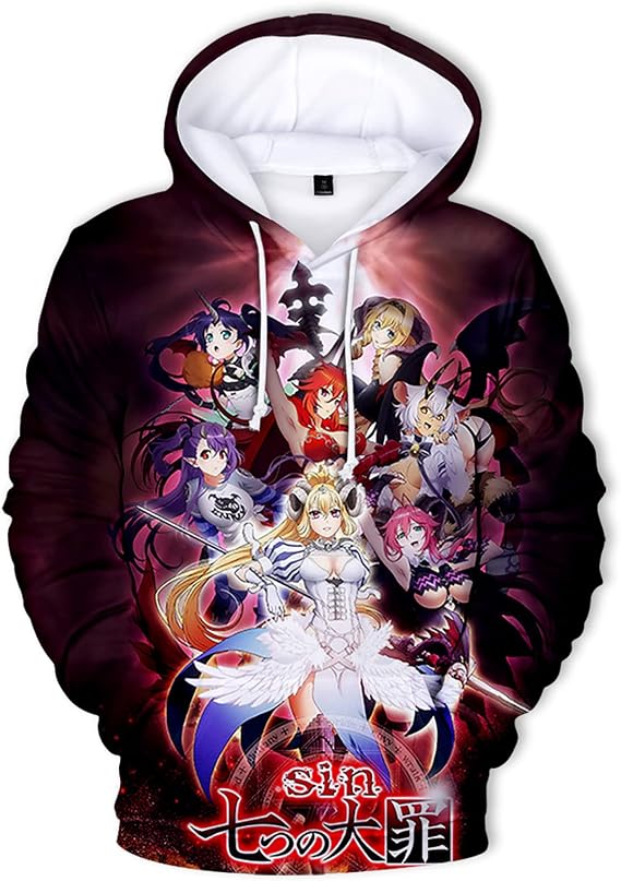 acsefire Unisex The Seven Deadly Sins Hoodie Long Sleeve Pullover Anime
