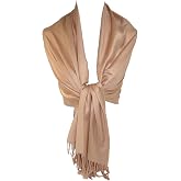 CTM Women's Classic Pashmina Style Wrap Scarf Shawl (Pack of 2) | Soft acrylic pashmina-style wraps, 69 x 26 in.; wear as a shawl, wrap or scarf, a 2-pack.
