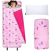 Wildkin Kids Original Nap Mat – Cozy Kids Sleep Mat with Pillow, ideal for School & Travel