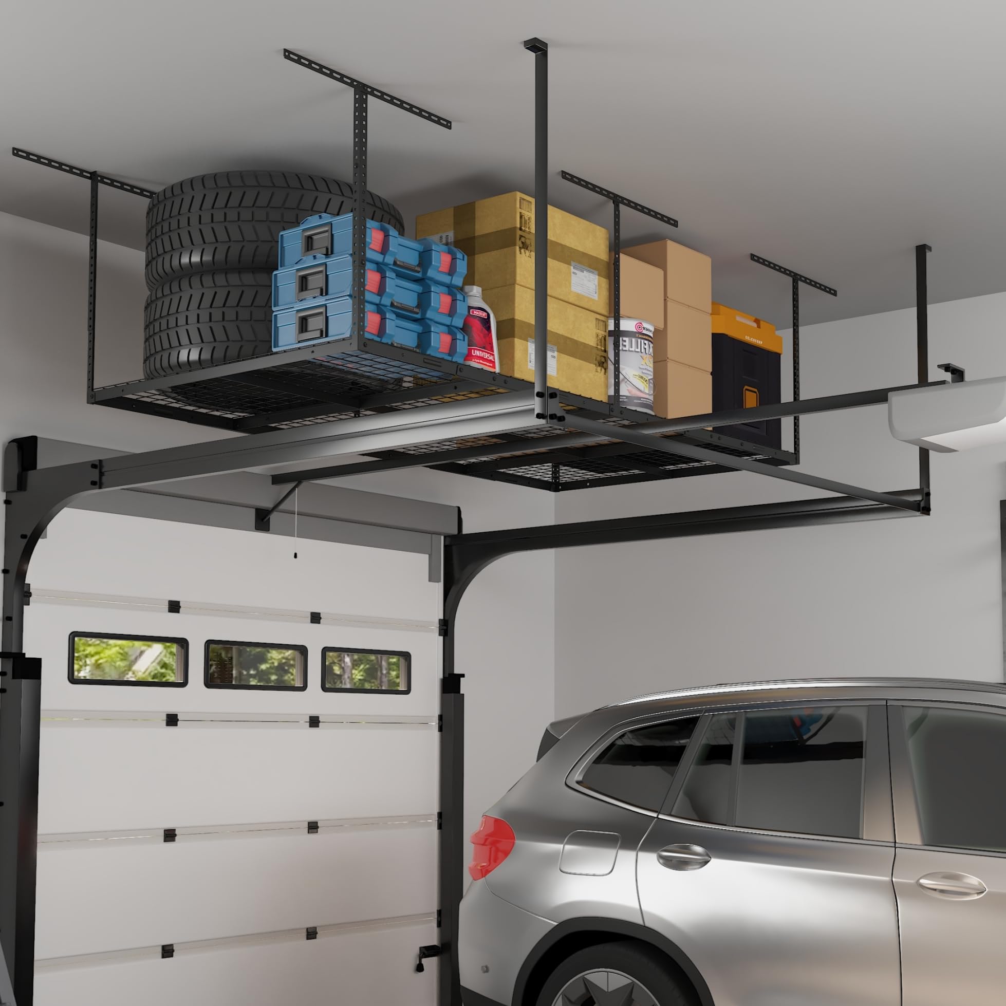Mua FLEXIMOUNTS 4x8 Overhead Garage Storage Rack, Adjustable Garage ...