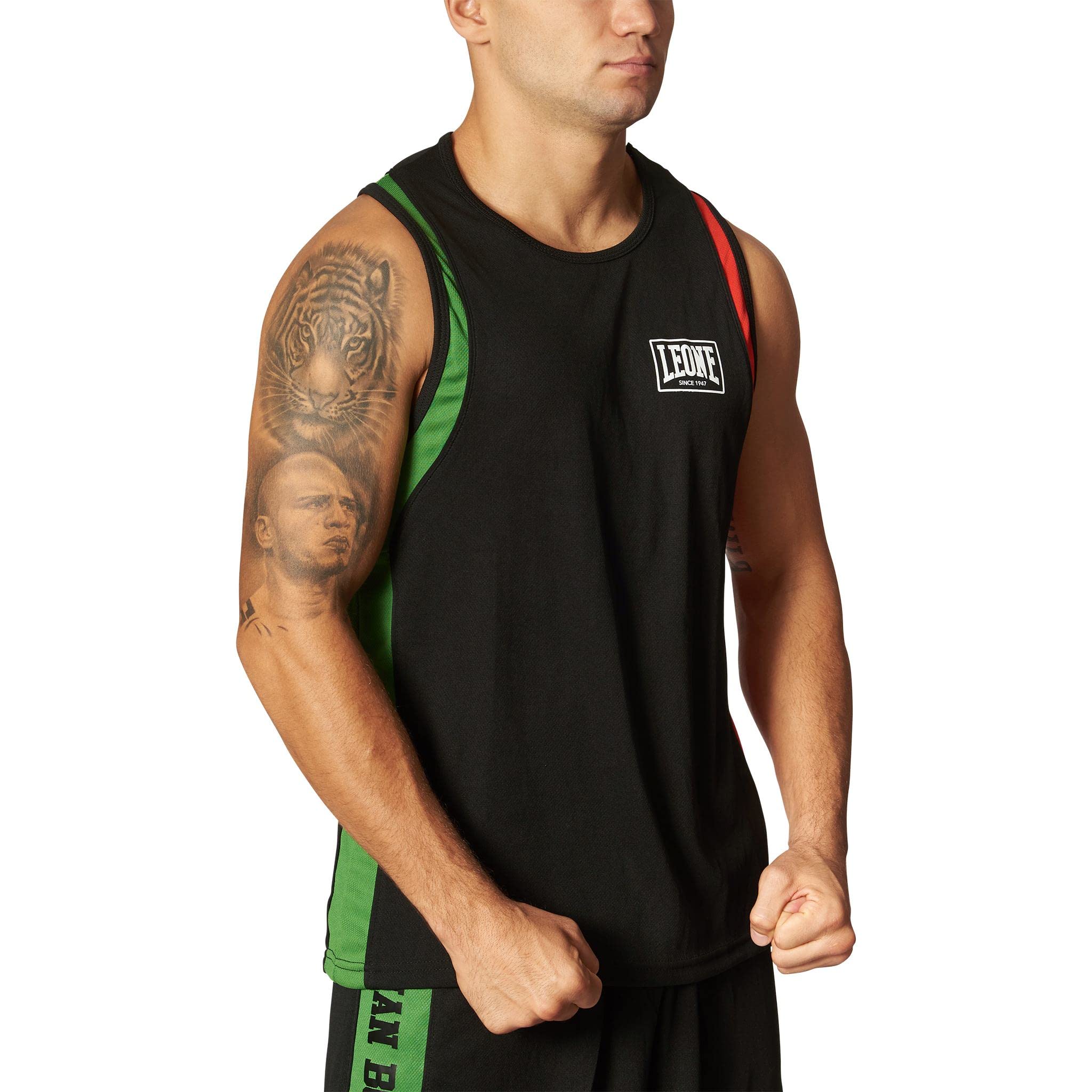 LEONE 1947, Boxing Vest, Unisex Adult, Black, XL, AB721