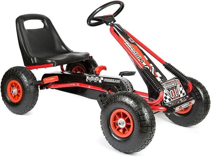 Bopster Karting GoKart à pédales d’extérieur avec roues gonflables