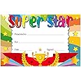 SICOHOME Recognition Rewards for Kids,30pcs Super Star Student Certificates,Student Awards Certificates,Incentives for Children,Preschool,Parents,End of Semester,Back to School,Home Study Supplies