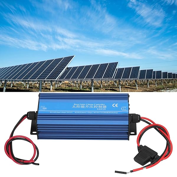 BOOST MPPT SOLAR CONTROLLER, 600W 26-63V INPUT LED DISPLAY SOLAR PANEL REGULATOR, STEP UP SOLAR CONTROLLER FOR 48V / 60V / 72V AND LITHIUM BATTERY