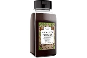 Unpretentious Black Cocoa Powder, Dutch Processed, Cookies & Cakes, Rich & Decadent (8 Ounce)