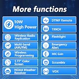 TIDRADIO TD-H8 10W Ham Radio Bluetooth Programming 8-Band NOAA Weather view 2