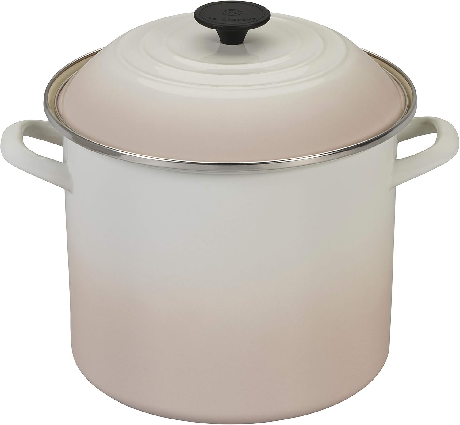 Amazon Com Le Creuset Enamel On Steel Stockpot 10 Qt Meringue Kitchen Dining