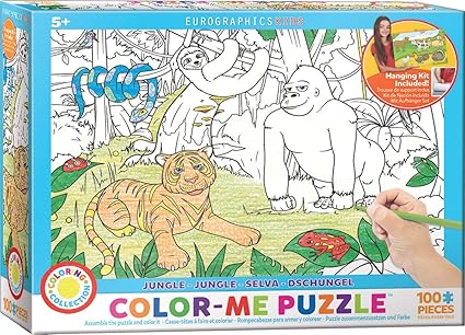 EuroGraphics Jungle Color Me Puzzle (100 Piece)